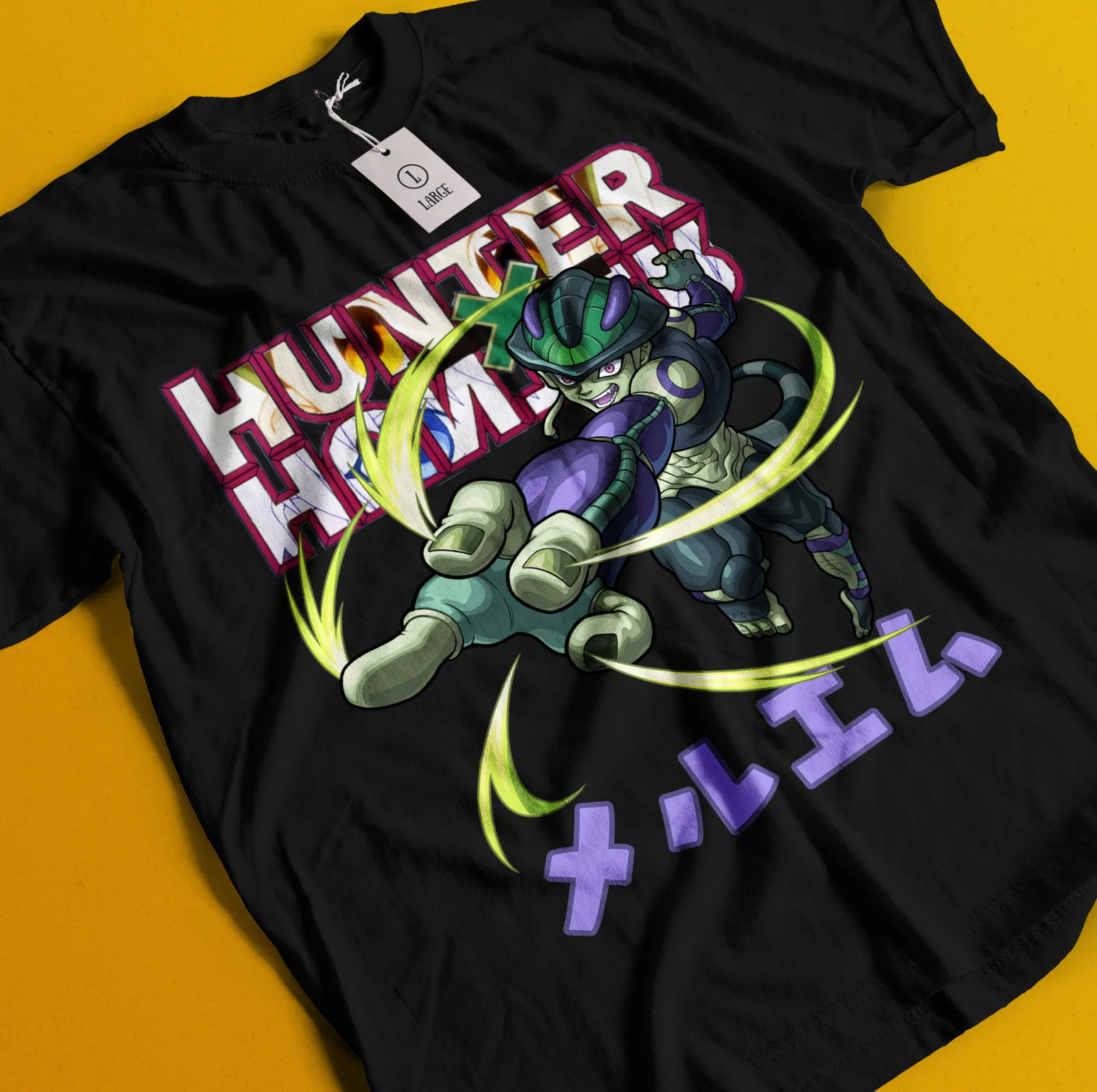 Фото Футболка Meruem Hisoka Футболка Gon Hunter HXH Аниме Рубашка Pitou Netero Killua Футболка №1