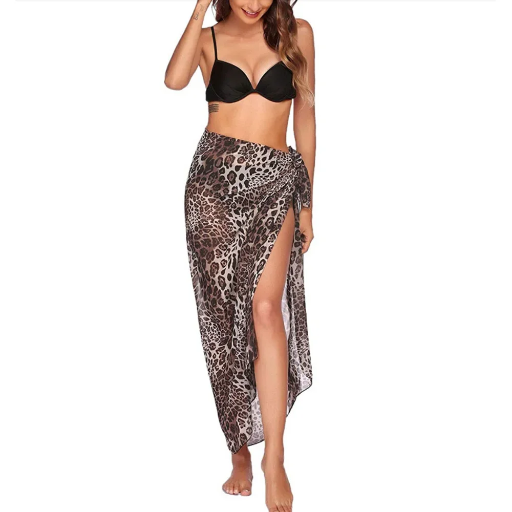 Сексуальные женские шифоновые купальники парео шарф кафтан саронг пляжная