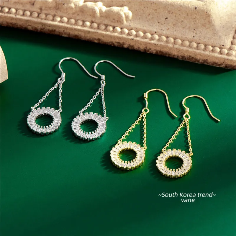 

Женские серьги из серебра 925 пробы, с цирконием