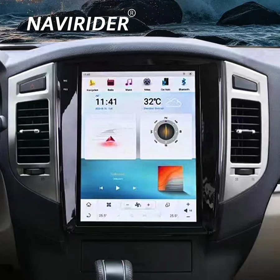 

12,1-дюймовый головной прибор в стиле Android Tesla для Mitsubishi 2008-2019 Pajero V93/V97/V98, поддержка оригинального мультимедийного карплея Rockford