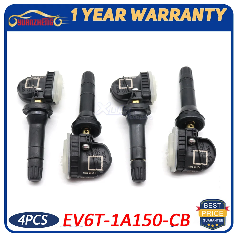 XUAN 4 шт. датчик давления в шинах TPMS 433 МГц для Ford F-150 Fiesta Focus F-Series Ka + Kuga Mondeo EV6T-1A180-CB