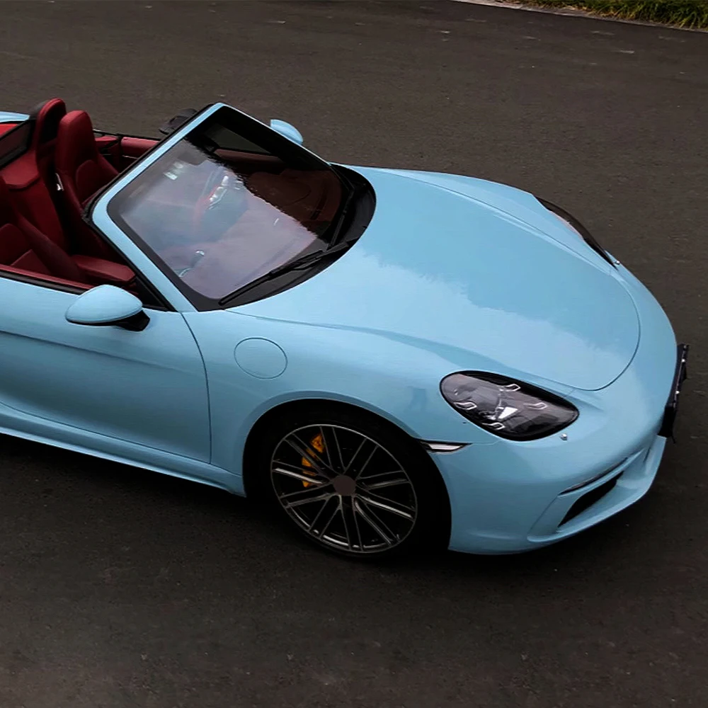 1 45X3 м/16 5 м глянцевая синяя автомобильная пленка Mesisen ПЭТ-пленка самоклеящаяся