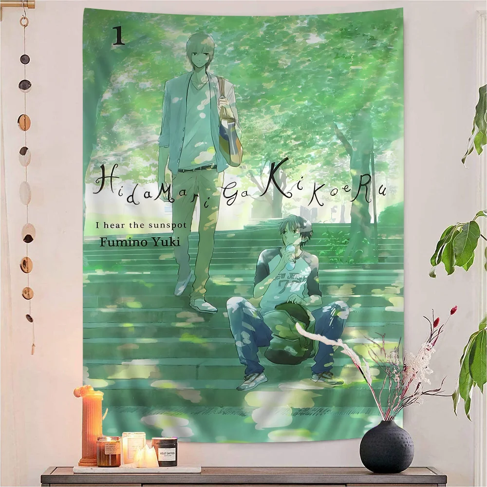 Hidamari Ga Kikoeru подвесной богемный гобелен Таро хиппи настенные коврики Dorm настенный