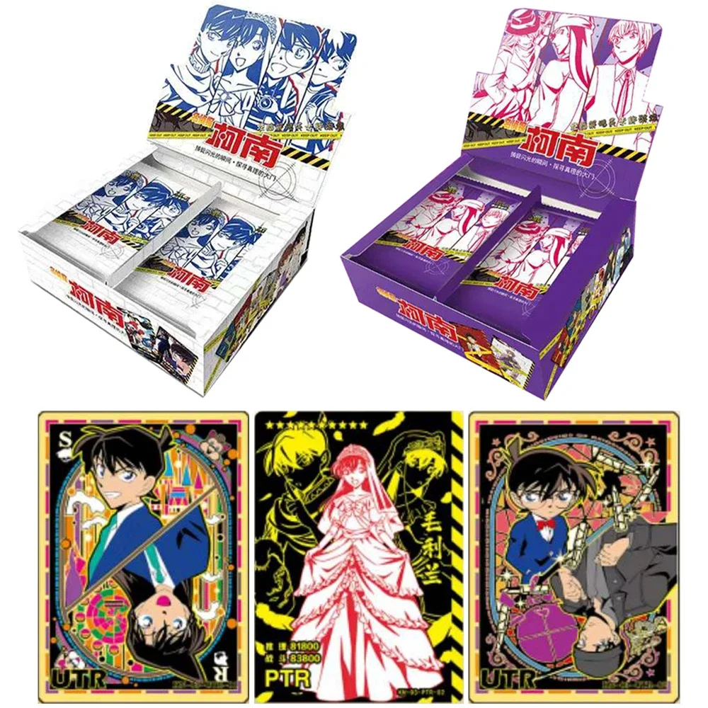 

Famous Detective Conan Card Hot Stamping PTR Rare Card TSR Maurilan PR Card Collector's Edition Flash Card Children's Gift