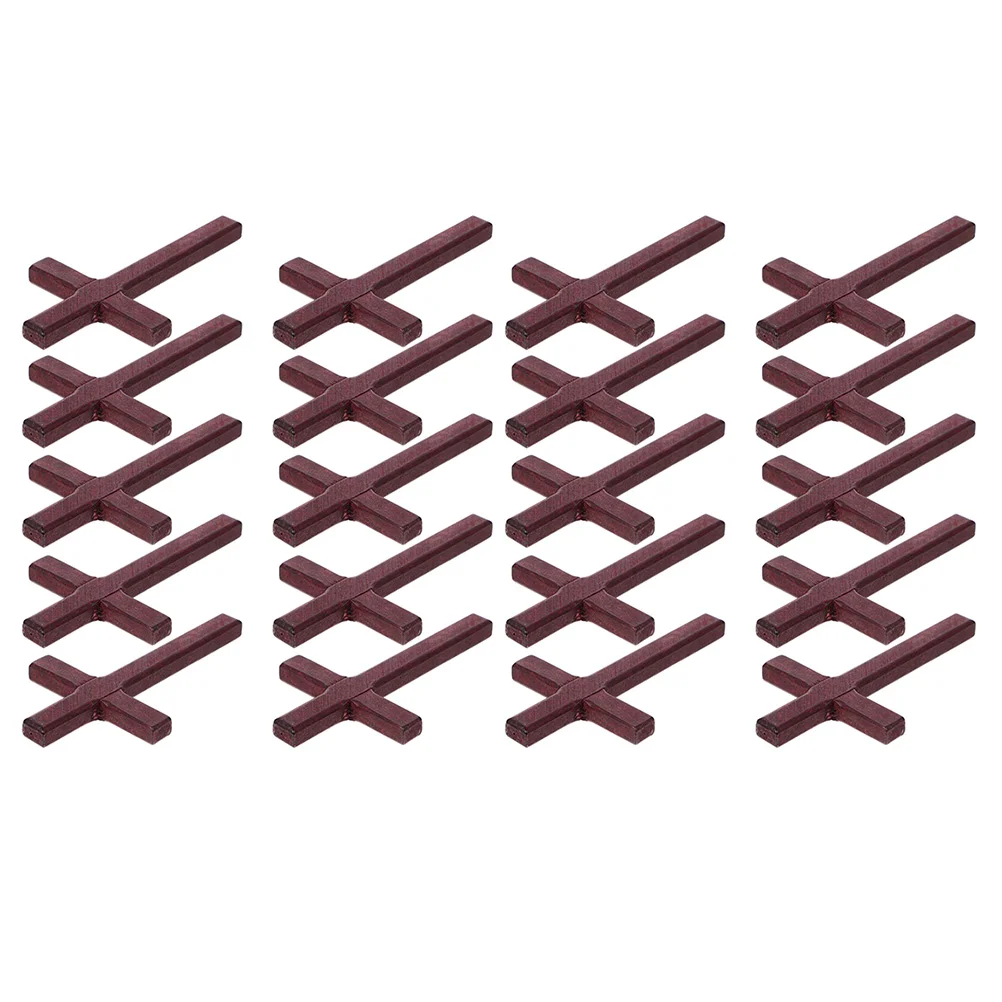 

20pcs Christian Wooden Cross Decor Wood Cross Crafts Cross Desktop Ornament Cross Decoration