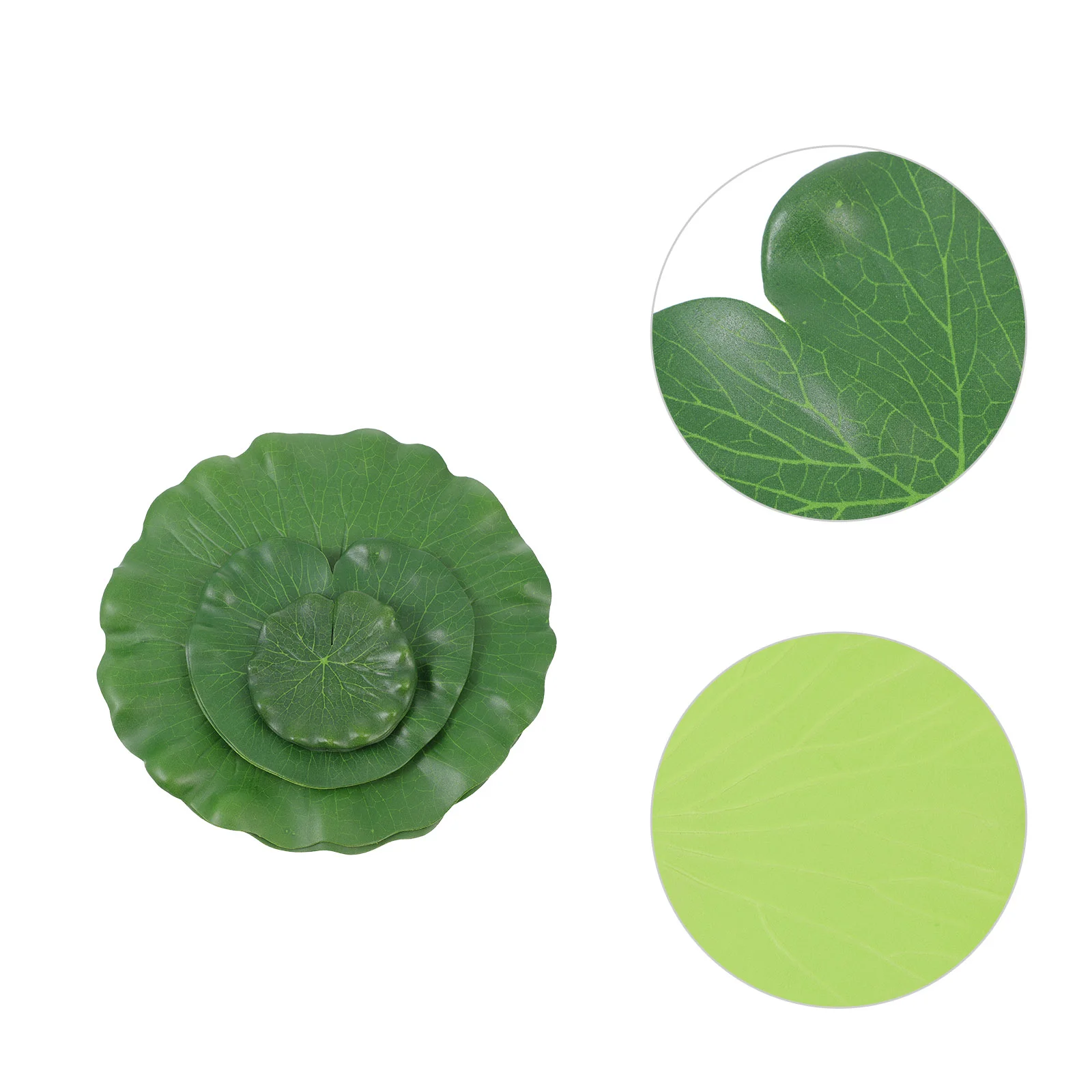

10 Pcs Fish Tank Simulated Lotus Leaf Artificial Leaves Simulation Fishpond Fake Decor Foam Water Ornament Faux Plants Lily