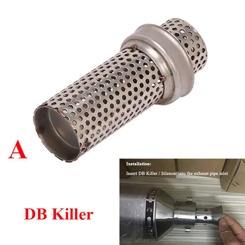 

Universal Motorcycle Catalyst DB Killer 51mm Moto Exhaust Pipe Removable Muffler Silence Noise Sound Eliminator
