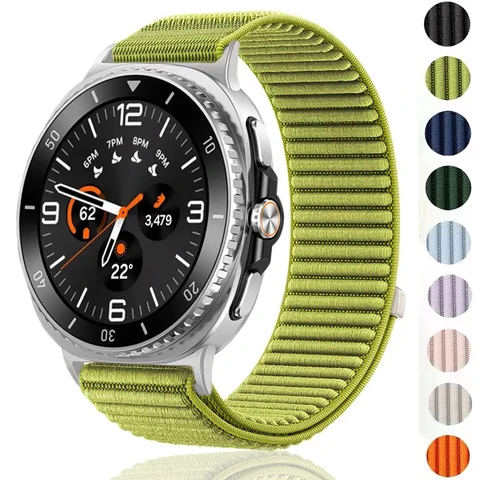 Нейлоновый ремешок для Samsung Galaxy Watch 8 44 мм 40 мм, регулируемый сменный браслет для Galaxy Watch 8 Classic 46, аксессуары для ремешков