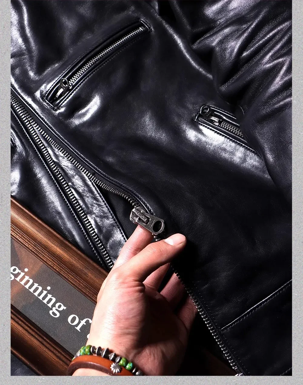 Новинка! Оптовая продажа. Классическая кожаная куртка для мотоциклистов.