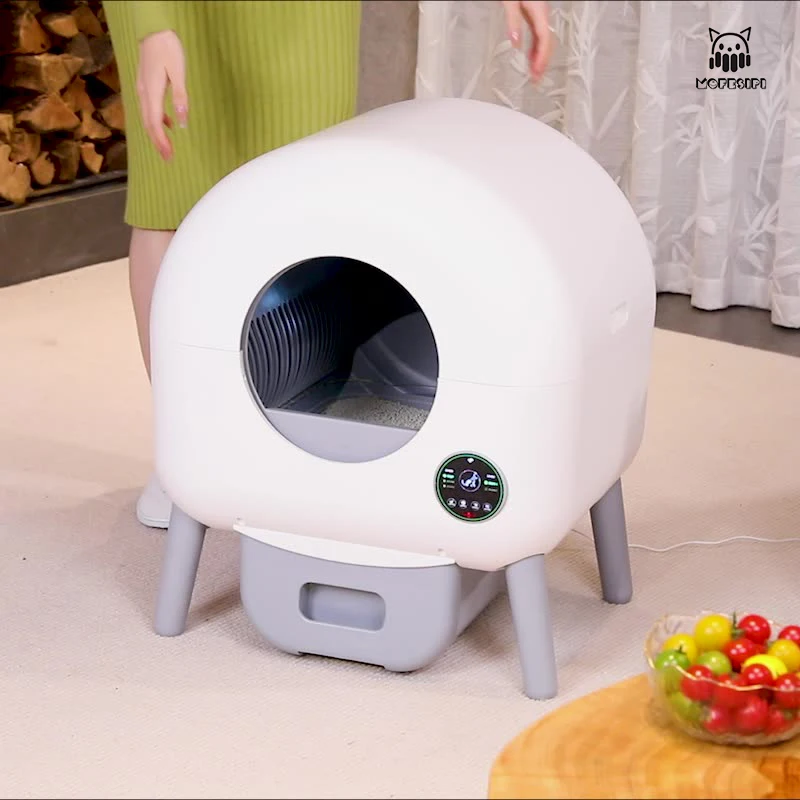 Самоочищающаяся кошачья коробка mofespop автоматическая умная с управлением через