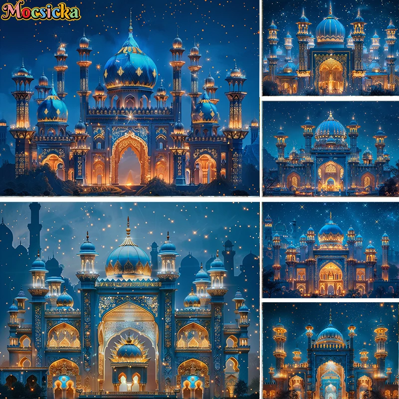 Фон для фотосъемки с изображением замка Mocsicka