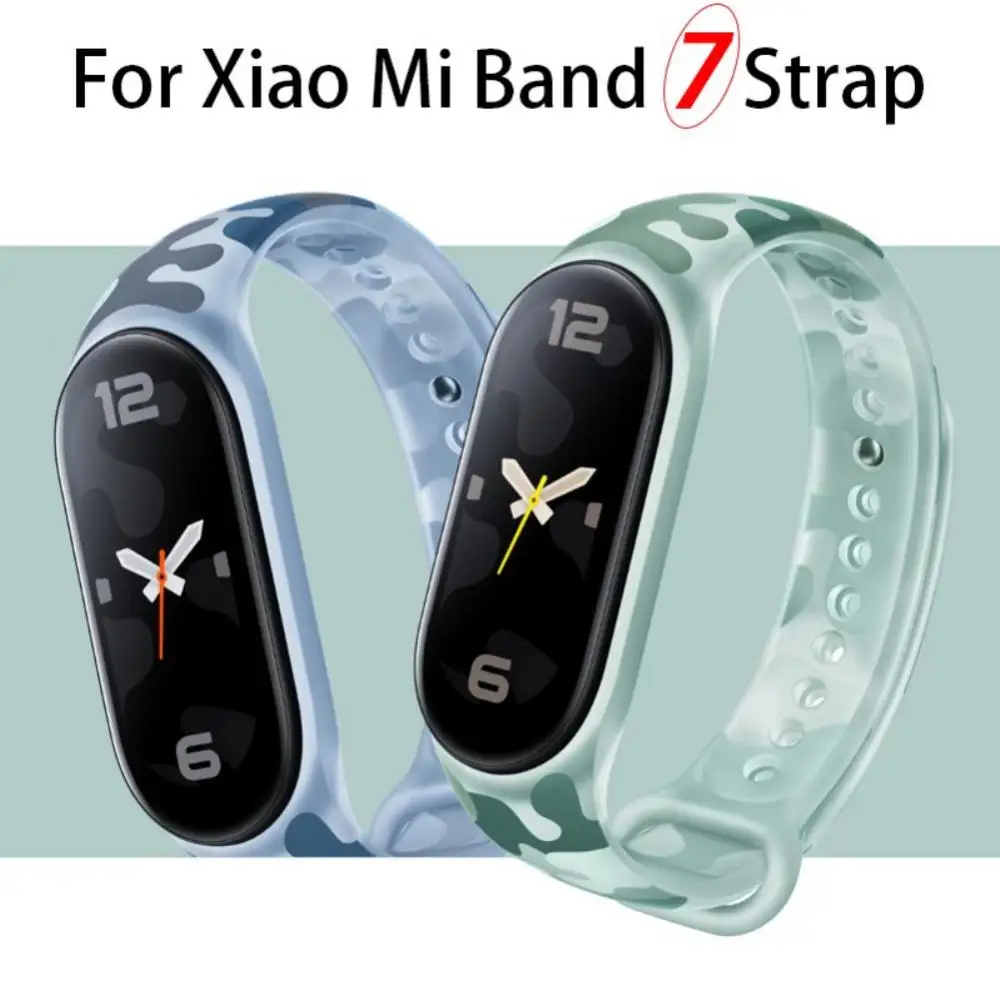 

Sweat-proof Silicone Strap Or Xiaomi Mi Band 7/6/5 Sport Watch Wristband Watch Bracelet Silicone Wrist Strap Replacement Strap