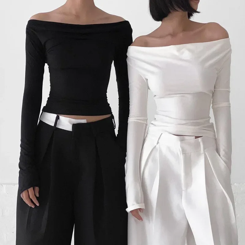 Женский однотонный топ с открытой спиной элегантная пикантная футболка длинным