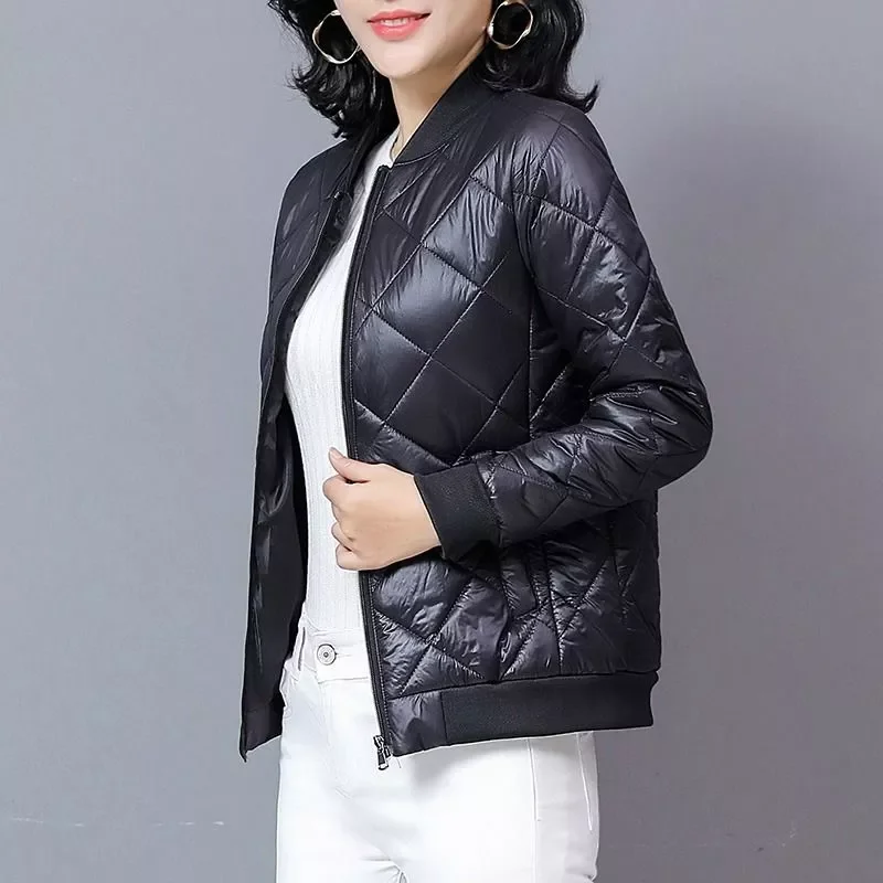 2023New Thin Filling Cotton Jacket Spring And Autumn Casual Style Woman Parkas Female Coats