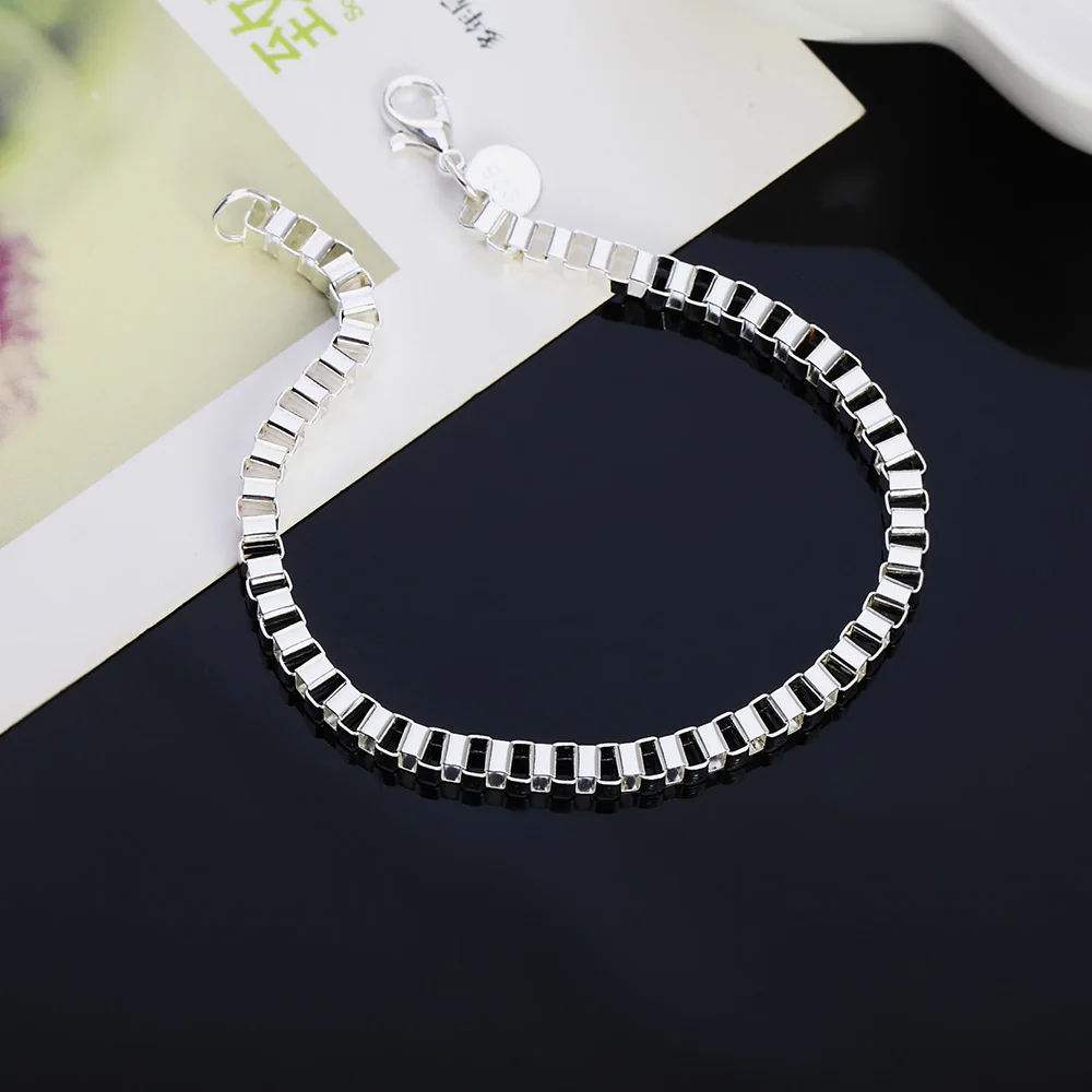 

4MM Box Chain Bracelet For Women Friendship Bracelets Fashion Korean Viking Jewelry Gift Female 2022 Trend Free Shipping Items