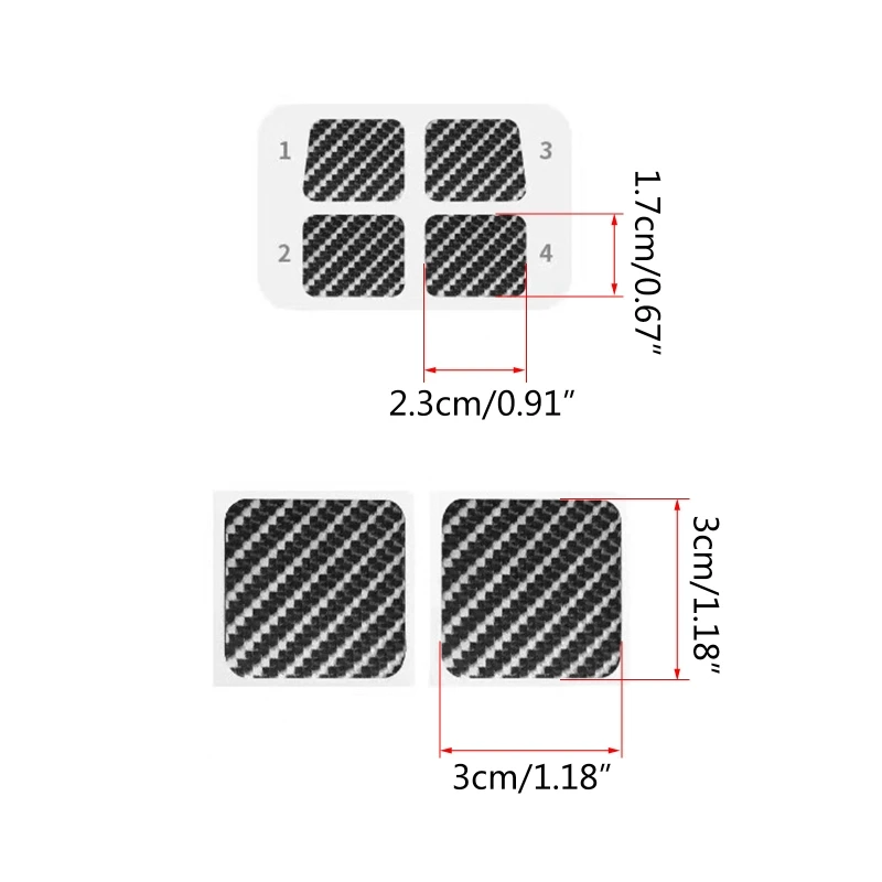 6 шт./компл. Защитная Наклейка для паровой деки трекпадов устойчивая к царапинам