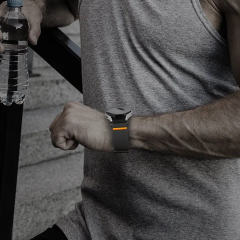 Нейлоновый магнитный ремешок для Samsung Galaxy Watch 7/FE/5/pro/6/4/Classic/Active 2, Huawei GT/5/4/3