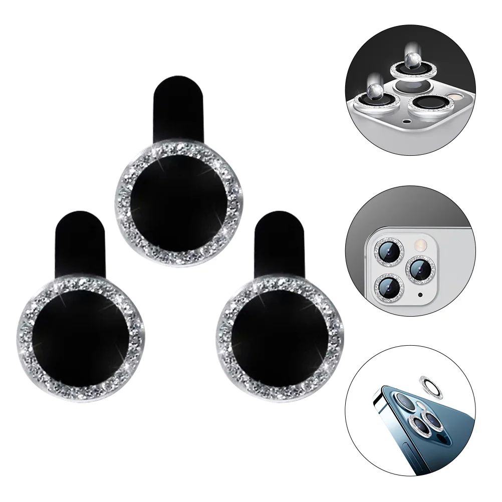 

Camera Lens Frames Diamonds Protective Films Compatible for IPhone12 Pro Max