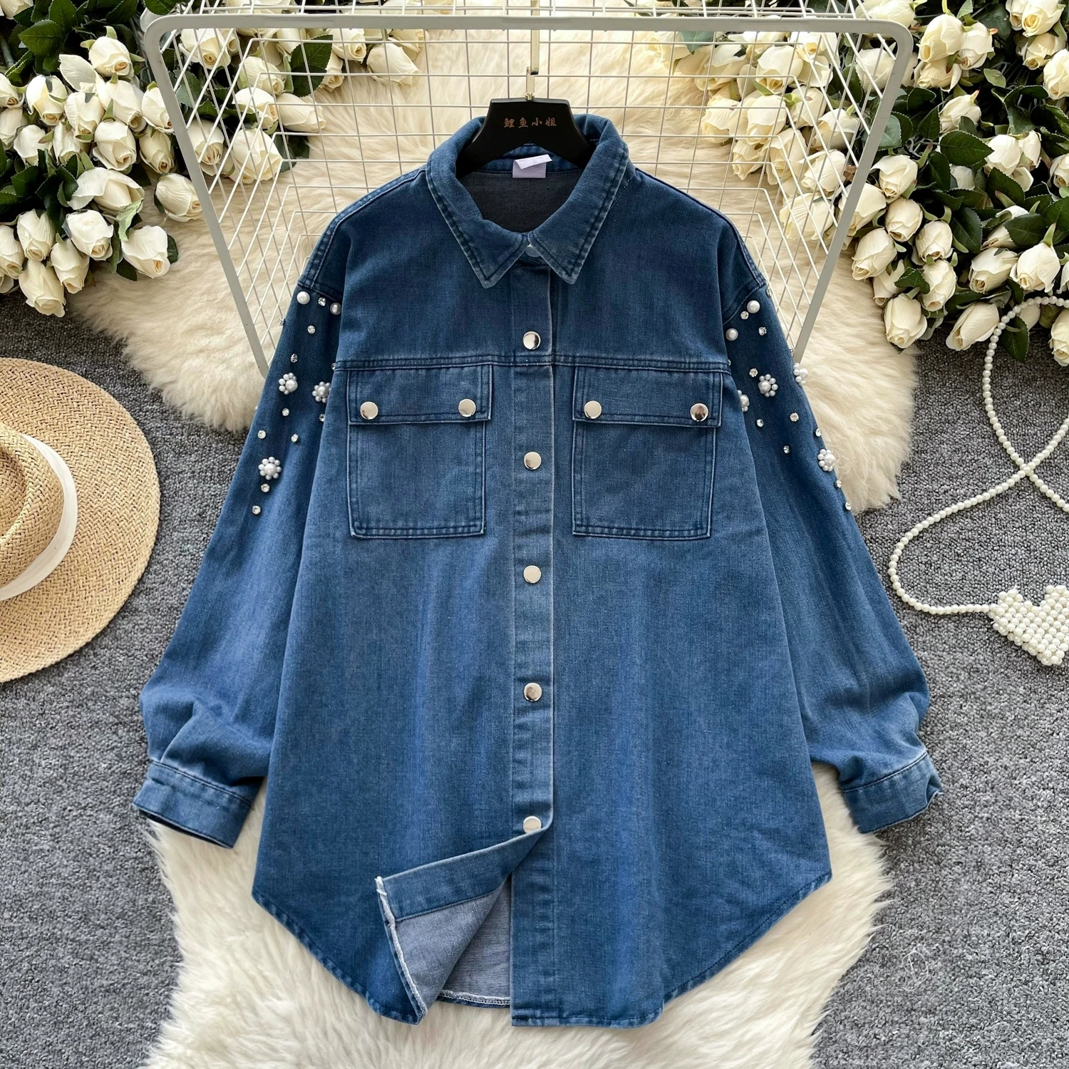 Женская джинсовая рубашка Amolapha