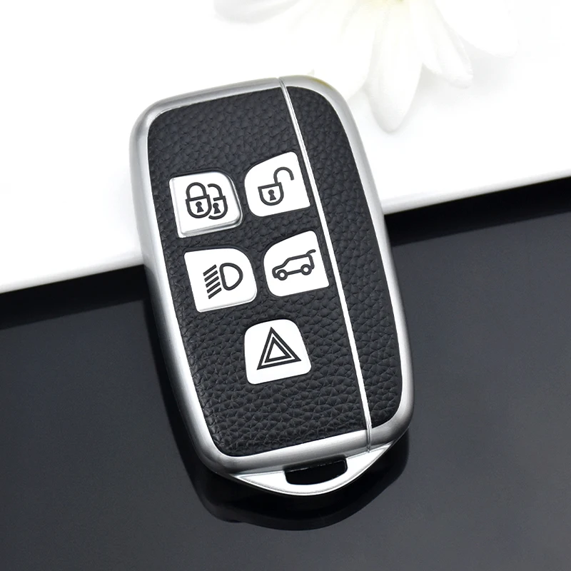 

Кожаный чехол для автомобильного ключа из ТПУ, держатель для ключей, защитный брелок для Land Rover A9 Range Rover Sport Evoque Discovery Freelander