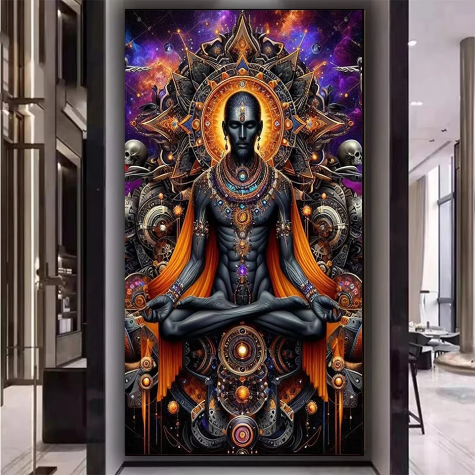 Большой размер индийская религия 5d diy алмазная живопись новинка 2025 года полная