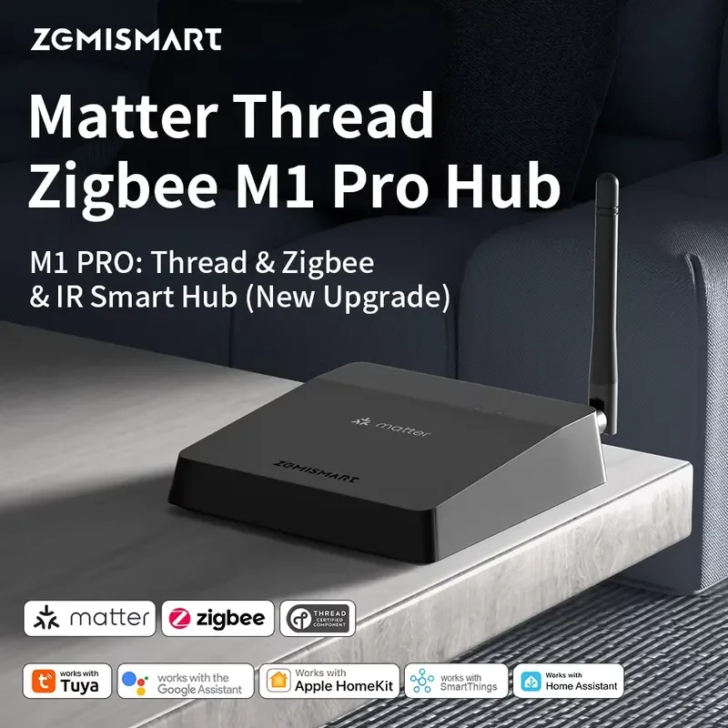 Фото Zemismart Matter Thread Hub Zigbee Smart Home Bridge Matter M1 PRO Gateway со встроенным ИК-портом, совместим с Google Home №2