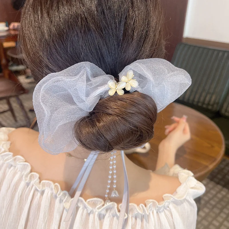 Супер сказочная резинка для волос в виде большого кишечника с бантом кошачий