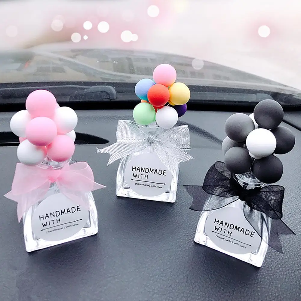

Car Decoration Car Perfume Seat Colorful Cartoon Cute Creative Glass Bottle Car Interior Decoration