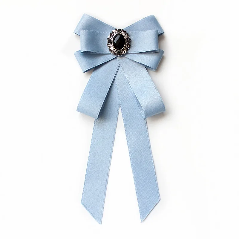 Бантом в Корейском стиле из ткани с завязками брошкой галстук-бабочка со