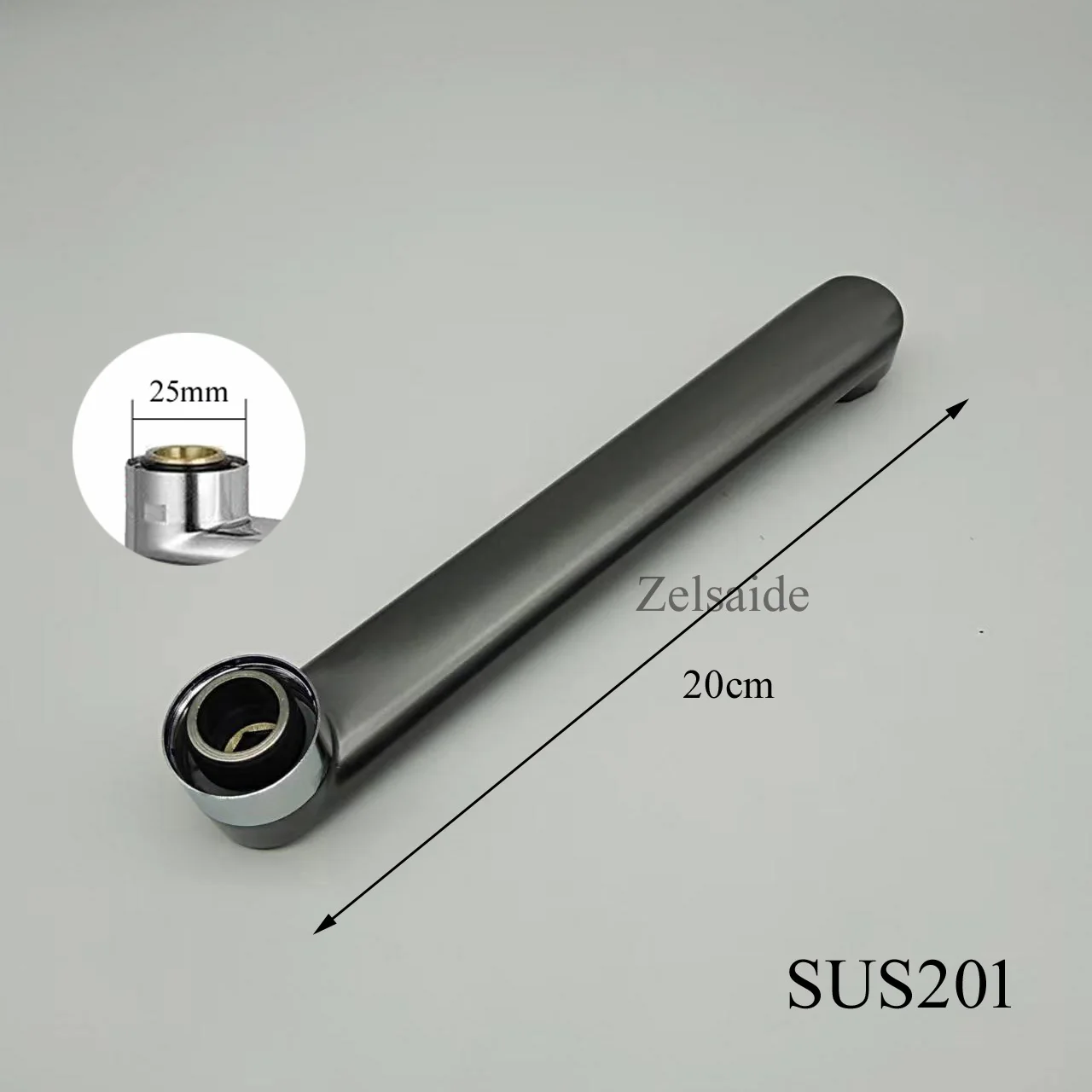 

Золотистая, черная, темно-серая матовая кухонная фототрубка, Выходная трубка для смесителя раковины SUS304