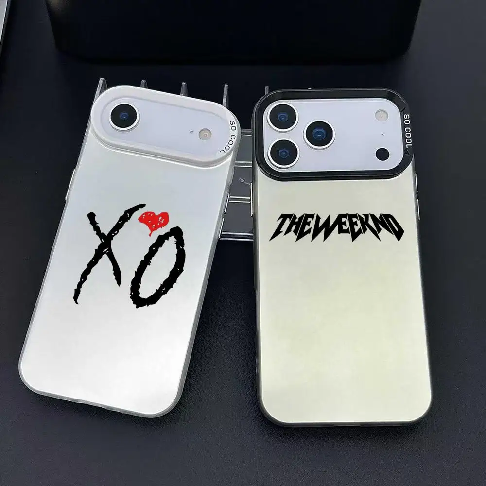 Фото Чехол для телефона The Weeknd (Рэпер-певец) для iPhone 17 16 15 14 13 12 11 Pro Max Air, матовый, цветной, с лазерным эффектом Аврора №1