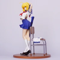 fate grand order stay night saber altria desk school girls uniform ver 17 scale painted sey pvc action figure model toys