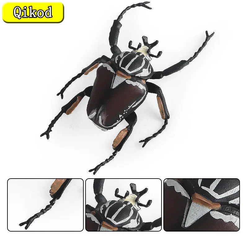 

Children Cognitive Simulation Solid Insect Toy Emperor Bighorn Flower Turtle Family Whole Puzzle Animal Model Ornament Toys Gift