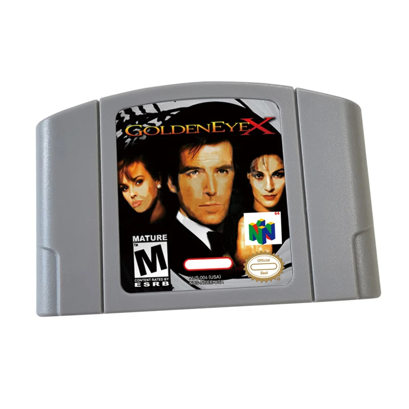 Фото Воспроизведение картриджа с игровыми картами Goldeneye 007 X N64 для Nl quattro d0 Ретро консоль Версия для США №1