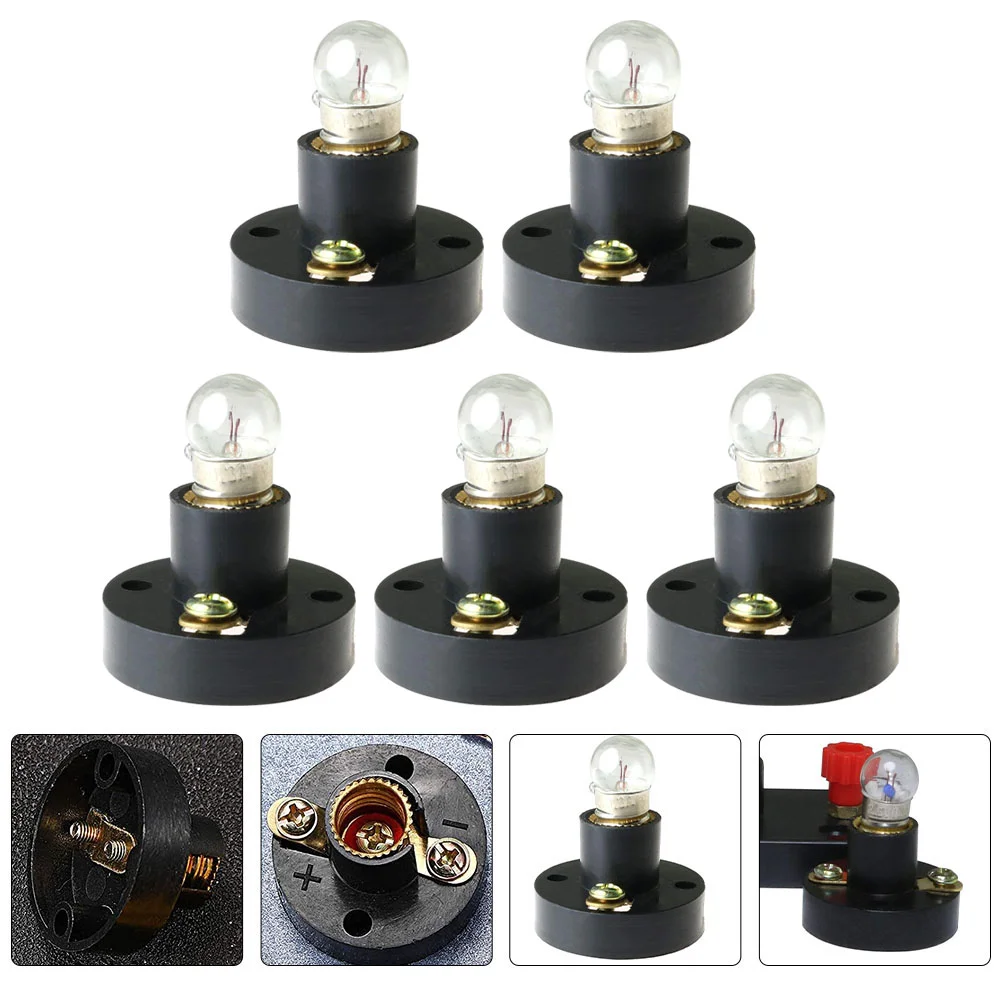

Bulb Light E10 Socket Holder Mini Base Screw Lamp Teaching Bulbs Experiment Electricity Tools Experimental Electrical Physics