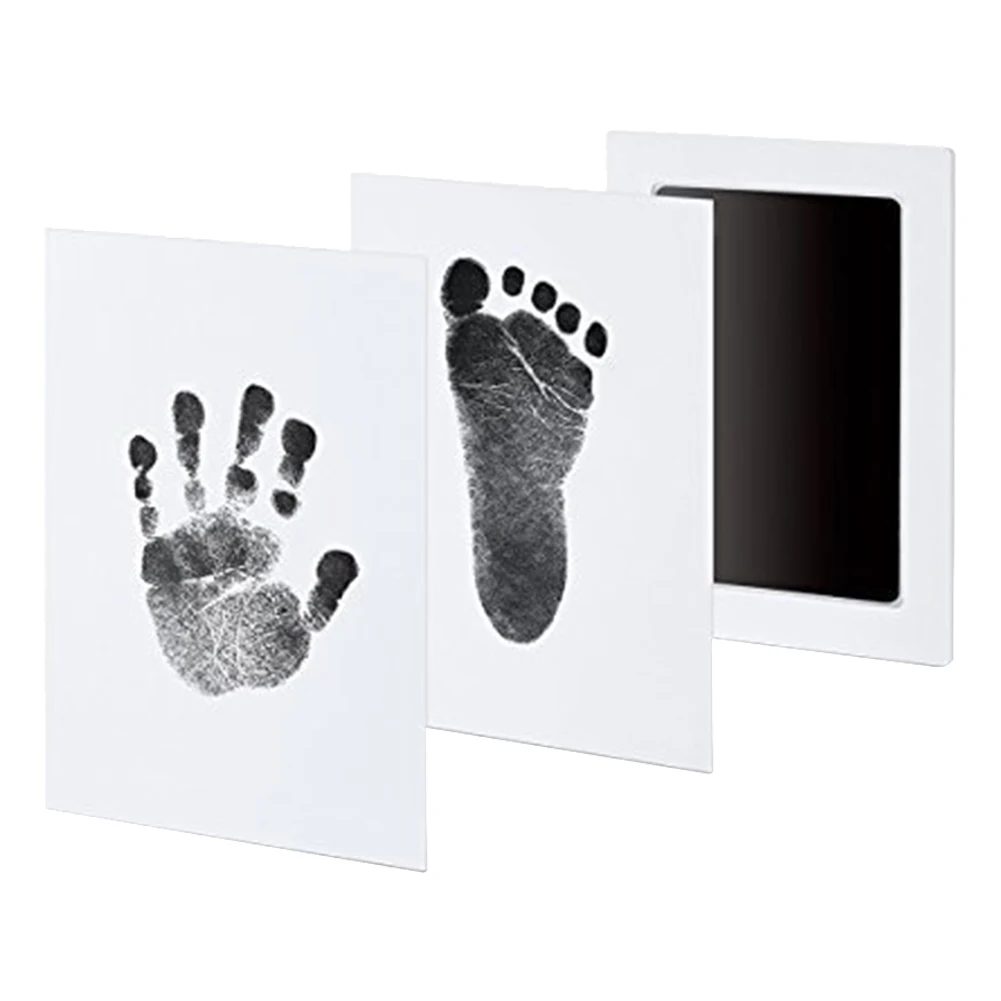 

Safe Non-Toxic Baby Footprints Handprint No Touch Skin Inkless Ink Pad Kits Newborn Baby Footprint Souvenir Mat