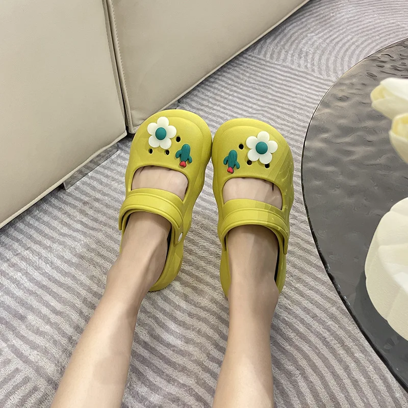 Fashion Slides Women 2023 New Summer Outdoor Sandals Leisure Breathable Girls Garden Shoes Female Platform Beach Sandals