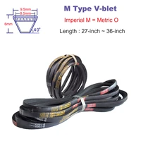 v belt mo type black rubber industrial agricultural machinery automotive equipment v belt m 27 m 36 inch transmission belt