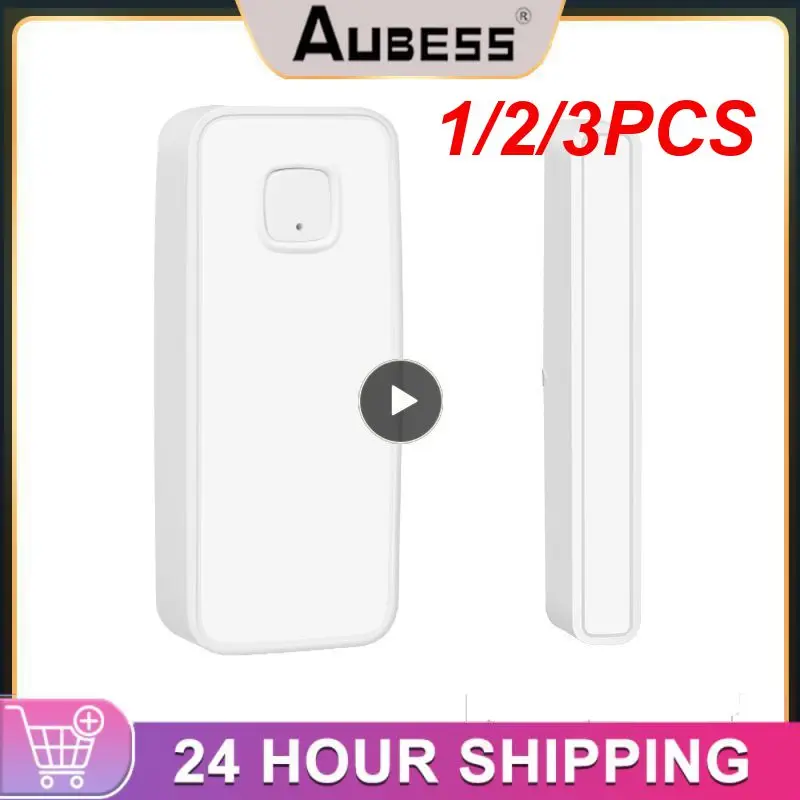 

1/2/3PCS Tuya Zigbee Automatic Alarm Monitoring Reminder 2 In 1 Indoor Door Magnetic Sensor Smart Sensor Hygrometer Controller