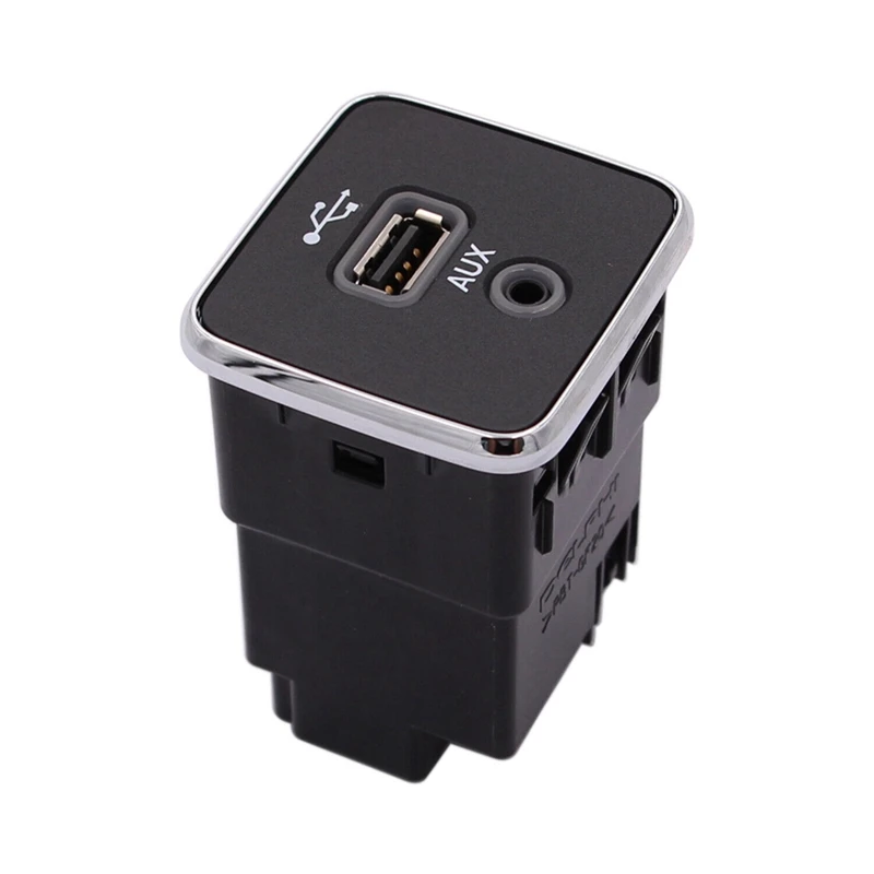 

Front Charging Port Black Charging Port USB AUX For 2017-2021 Jeep Cherokee Compass 5XG28DX9AD
