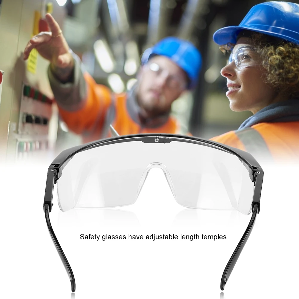 

Clear Eye Protection Dustproof Windproof Anti-Fog Safety Adjustable Glasses Wear-Resistant Laboratory Dust-Proof Paint Glasses