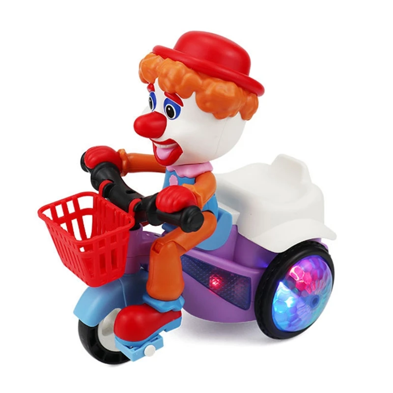 

Electric Stunt Tricycle Model 360 Degree Rotating with LED Light Music Car Toy Children Birthday Christmas Gifts