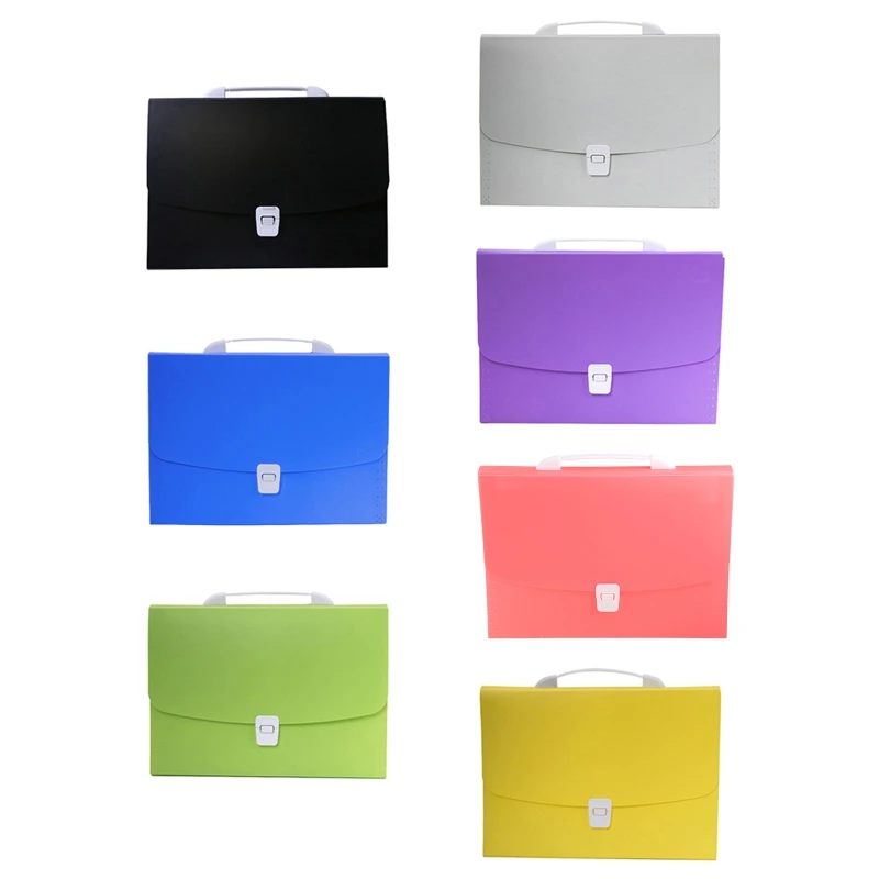 

Multi-layer Portable A4 Test Papers Documents Files Accordions Folder 13 Pockets Waterproof with 2 pcs Sticky Index Tabs