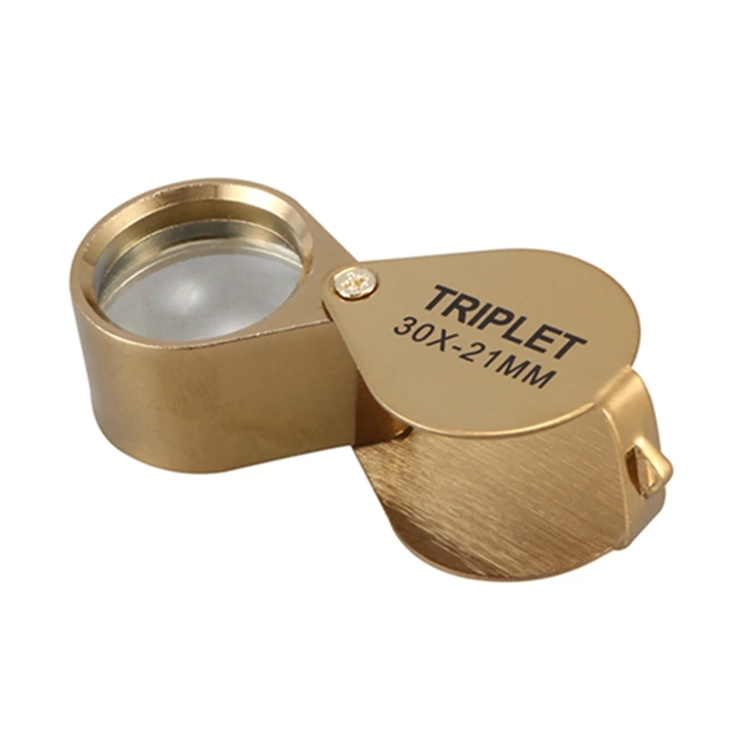 

Hot Portable 30X Power 21Mm Jewelers Magnifier Foldable Gold Eye Loupe Jewelry Store Magnifying Glass