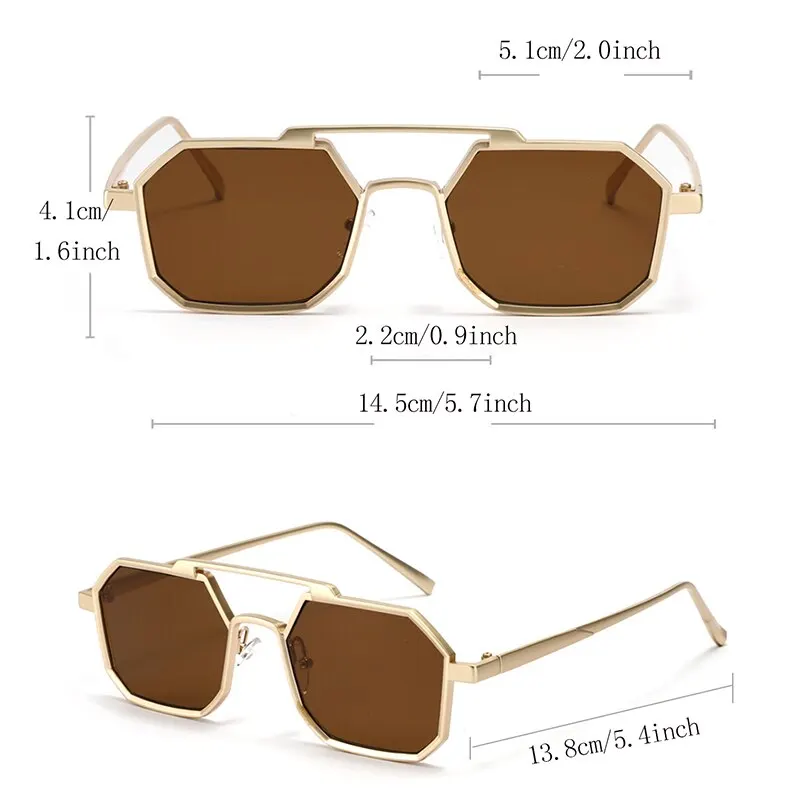 Солнцезащитные очки с двойной перемычкой для мужчин и женщин UV-400