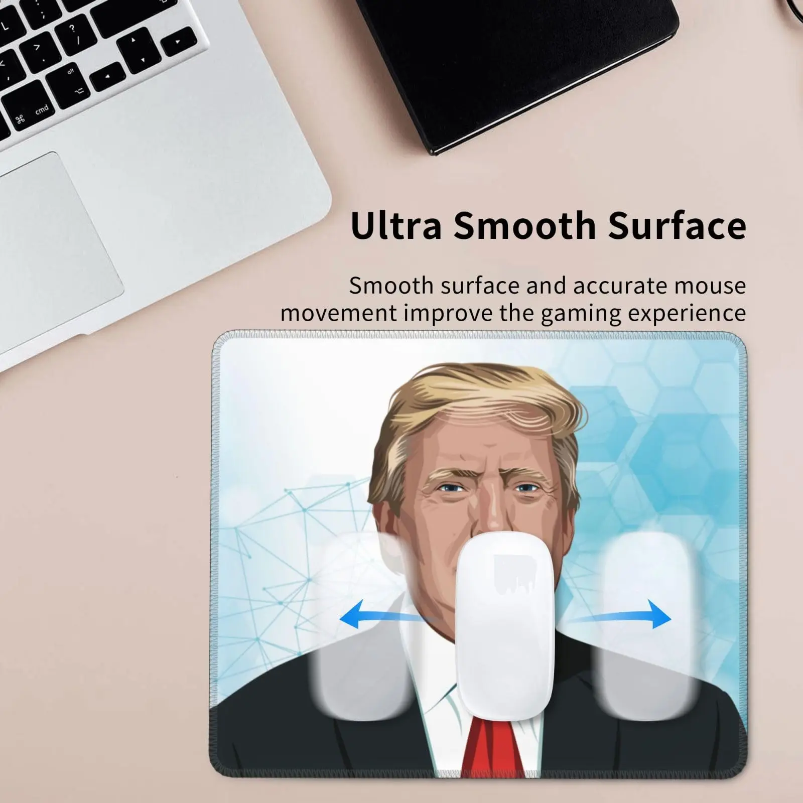 Trump Vance 2024 хит продаж квадратные коврики для мыши удобный игровой коврик