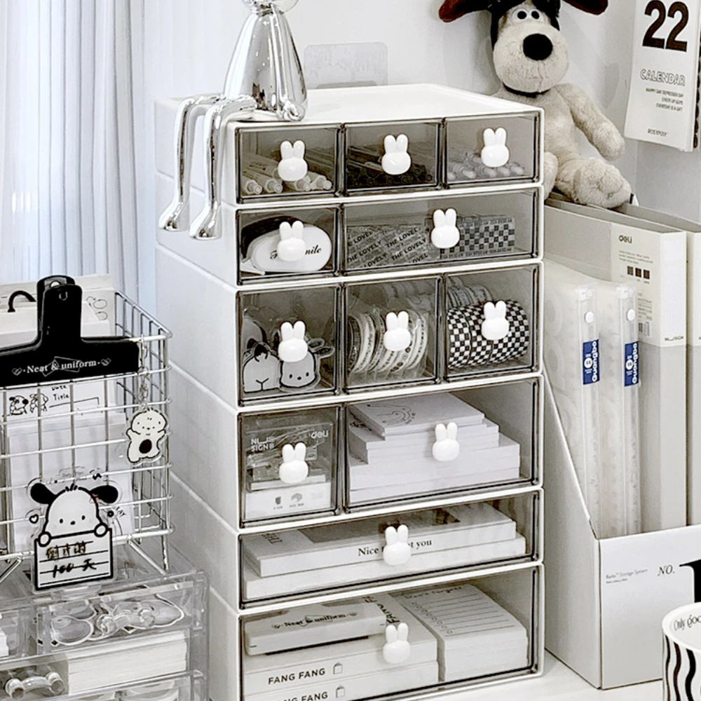 

Ins Organizer Desktop Drawer Free Combination Storage Box Plastic Hairpin Makeup Cosmetics Desk Storage Organizer Rack