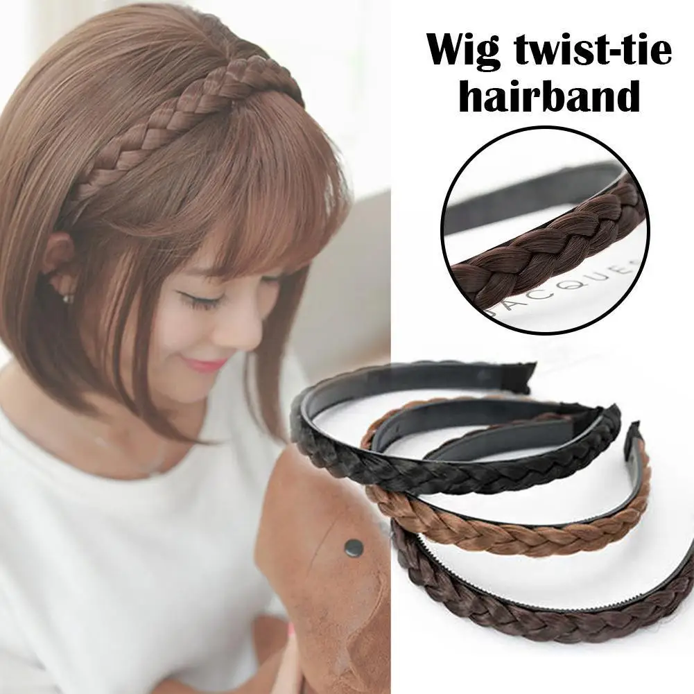 

Женский синтетический ободок для волос H2R7, винтажная повязка на голову с натуральными волосами в богемном стиле, аксессуары для волос