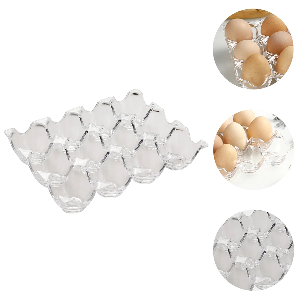 

Egg Holder Tray Container Refrigerator Kitchendispenser Clear Storage Organizer Case Carrier Box Filler Flat Fresh Fridge