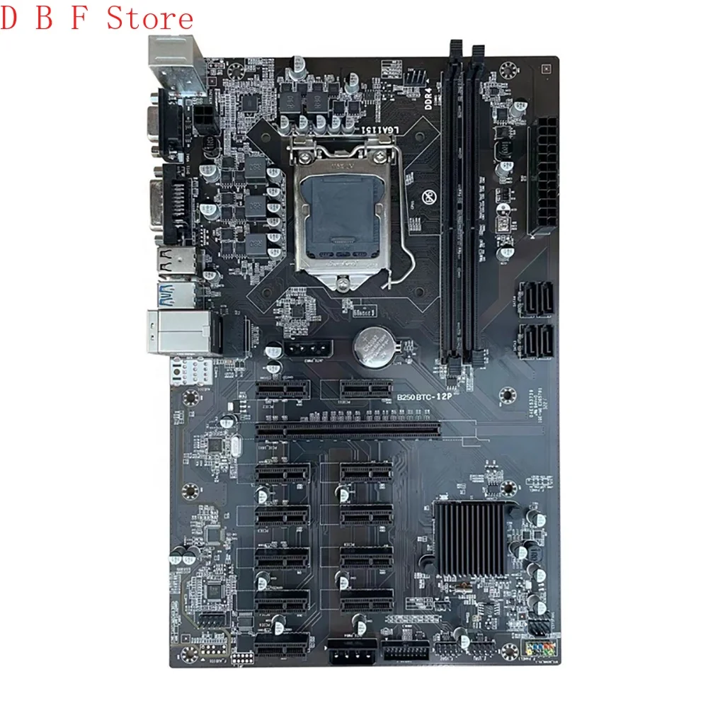 

B250 12P For Desktop Motherboard B250 12GPU LGA1151 DDR4 Perfect Tested Before Shipment